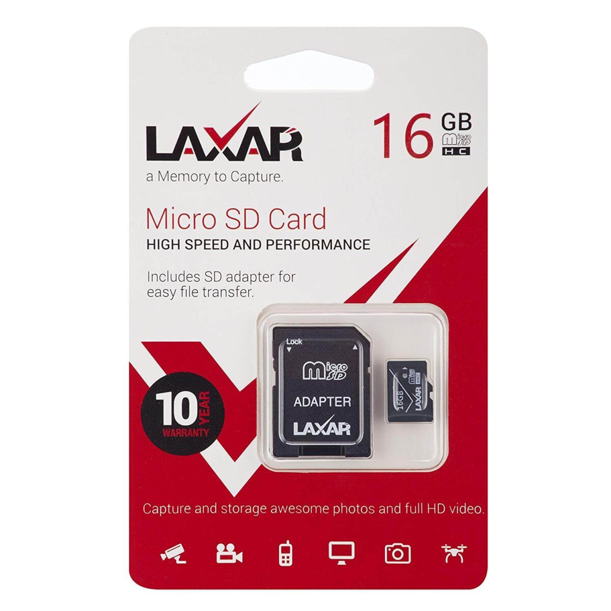 Laxar 16Gb Micro Sd with Adapter