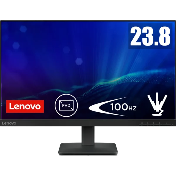 Monitor Lenovo L24-4e/ 23,8" (1920х1080) 100HZ/ Ports: HDMI, VGA/ Warranty 3 year/Raven Black