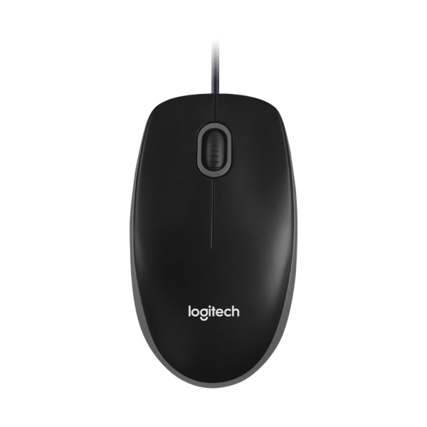 LOGITECH Corded  Mouse B100 - Business EMEA - BLACK