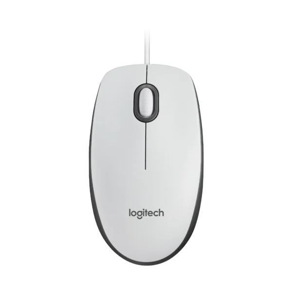 Logitech Mouse M100 - WHITE - USB -  EMEA-914 -AKOYA HANGTAB BOX M100