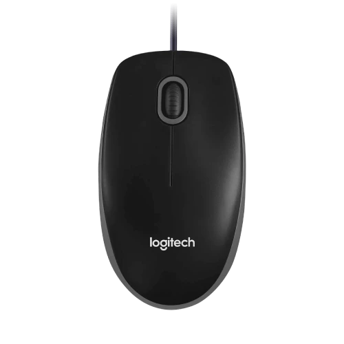 LOGITECH Corded  Mouse B100 - Business EMEA - BLACK