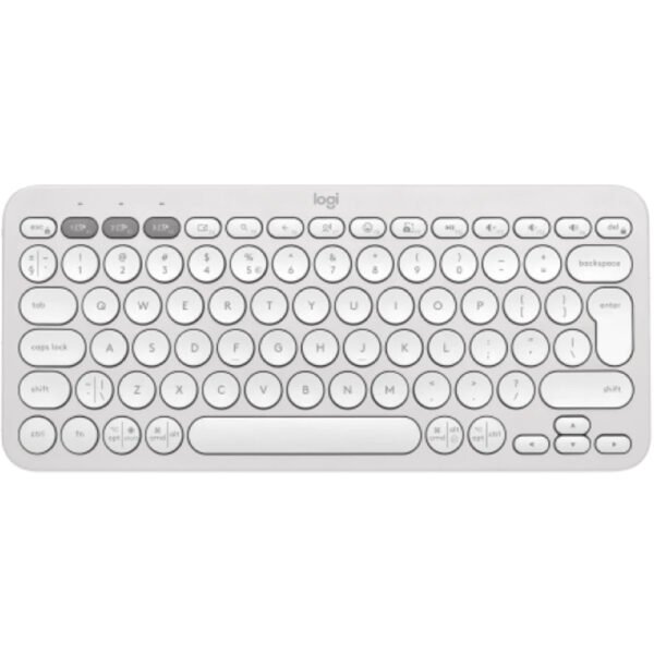 LOGITECH Pebble Keys 2 K380s - TONAL WHITE - US INT'L - BT - INTNL-973 - UNIVERSAL