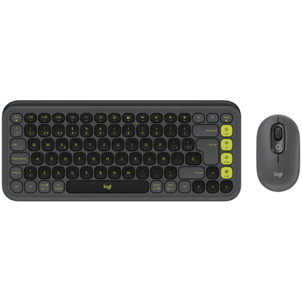 LOGITECH POP ICON COMBO - GRAPHITE - US INT'L - BT - INTNL-973