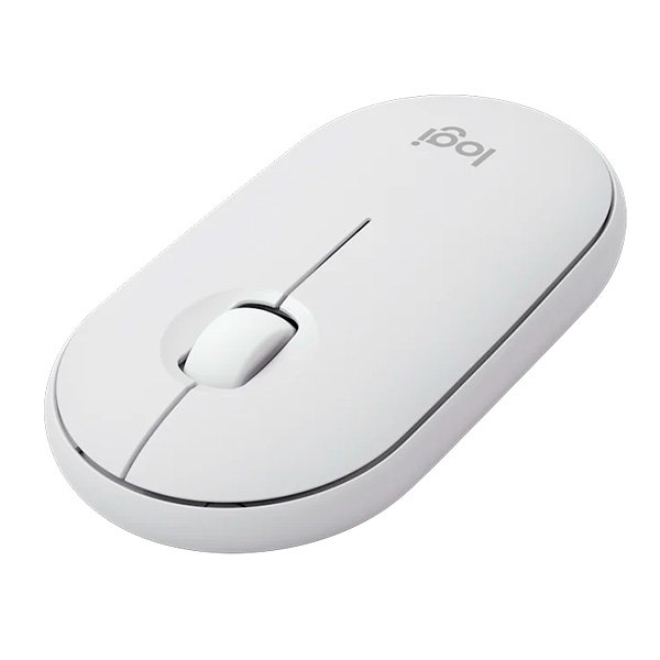 LOGITECH Pebble Mouse 2 M350s - TONAL WHITE - BT - DONGLELESS