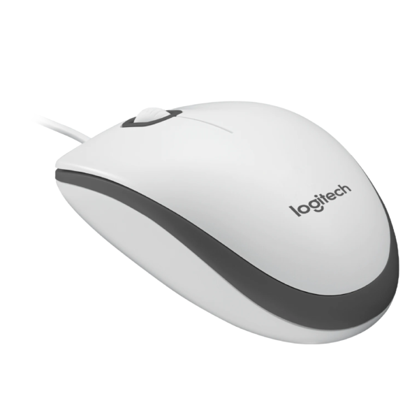 Logitech Mouse M100 - WHITE - USB -  EMEA-914 -AKOYA HANGTAB BOX M100