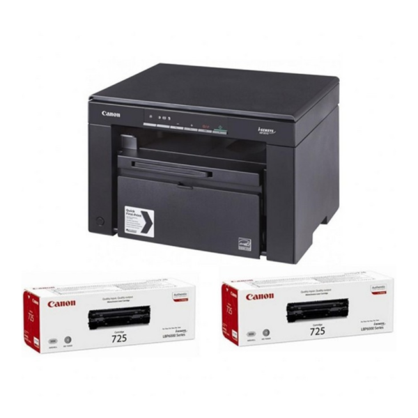Canon Laser Printer i-SENSYS MF3010 BUNDLE + 2 pcs CRG 725 / MFP/ A4/ B&W/ 18ppm/ USB