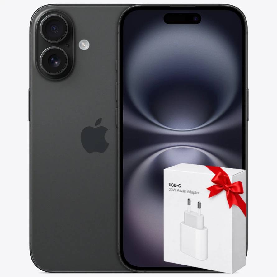 iPhone 16 Black + Gift Adapter_22