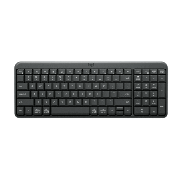LOGITECH K250 Compact Bluetooth Wireless Keyboard - GRAPHITE - RUS - 2.4GHZ/BT - INTNL-973