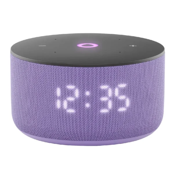 Yandex Station Mini 3, bənövşəyi (YNDX-00027), saatlı (ağıllı kolonka, səsli köməkçi ilə)