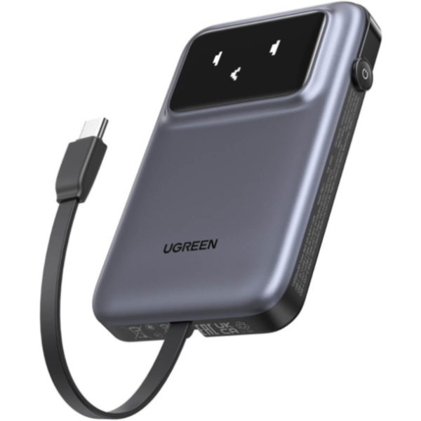 UGREEN 10000mAh Power Bank with Built-in Cable