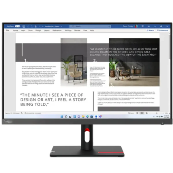 Monitor Lenovo ThinkVision S27i-30/ 27" (1920x1080)/ 100Hz/ Tilt Stand/ Storm Grey/ 2x HDMI® 1.4, 1x