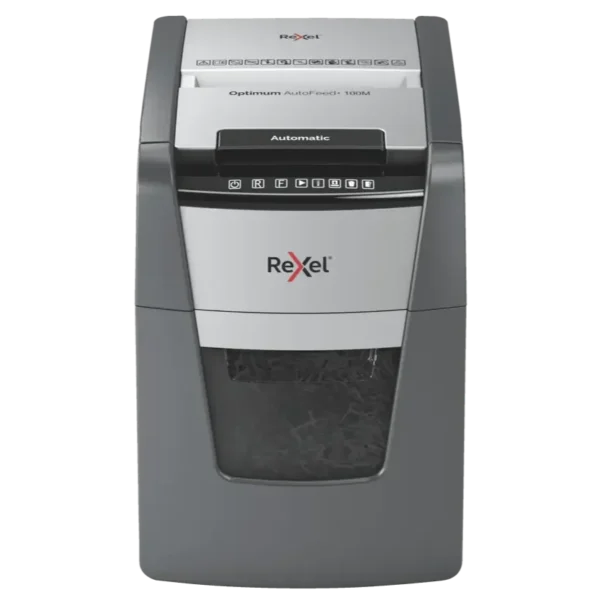 Rexel Optimum AutoFeed+ 100M Automatic Micro Cut Paper Shredder P5 (2020100MEU)