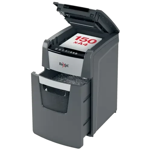 Rexel Optimum AutoFeed+ 150X Automatic Cross Cut Paper Shredder (2020150XEU)