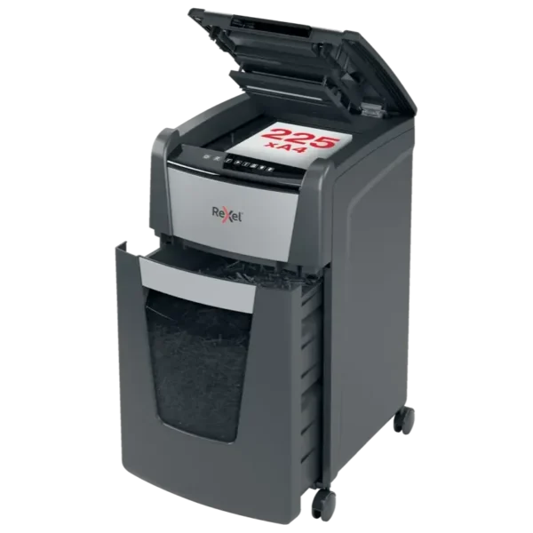 Rexel Optimum AutoFeed+ 225X Automatic Cross Cut Paper Shredder (2020225XEU)