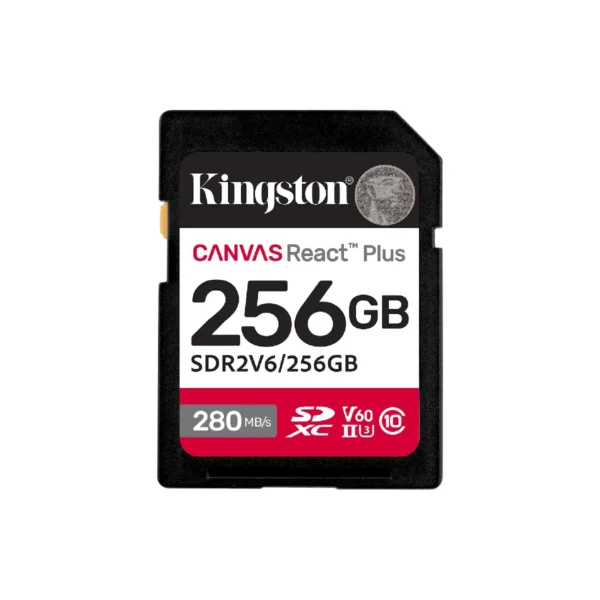 Kingston 256GB SDXC II V60 React Plus