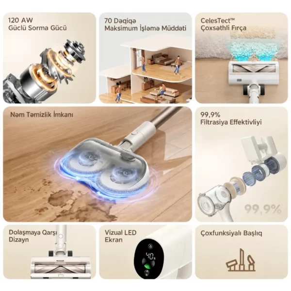 Dreame Cordless Vacuum Cleaner R10s Aqua (VZV25A)