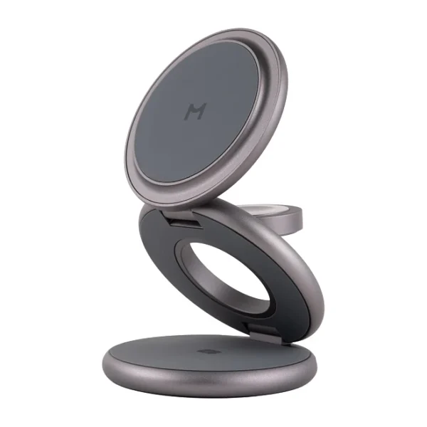 Wireless charger Magssory Disc Signature 3 in 1 for Apple Midnight (WCH033m)