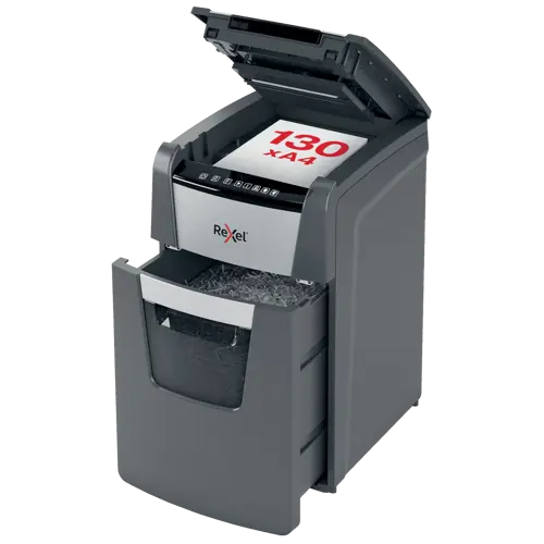 Rexel Optimum AutoFeed+ 130X Automatic Paper Shredder Particle Cut