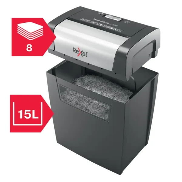 Rexel Momentum X308 Cross Cut Paper Shredder P3